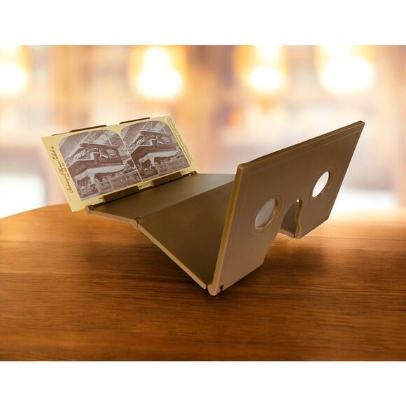 VINTAGE Victorian Wonders of the Stereoscope Book Stereo Viewer & Cards 1976 - Picture 5 of 10